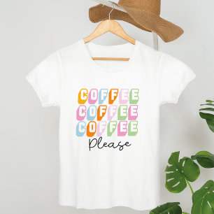 Koffie Alsjeblieft, grappige koffie Citaten, koffi T-shirt