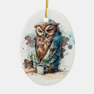 Koffie alsjeblieft keramisch ornament