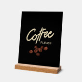 Koffie alsjeblieft Koffieliefhebber Acryl Bord (Hoek)