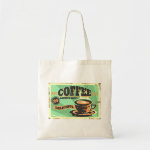 koffie altijd hete Canvas tas