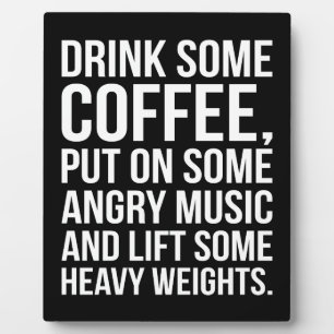 Koffie, Angry Music, Zware gewichten - Funny Worko Fotoplaat
