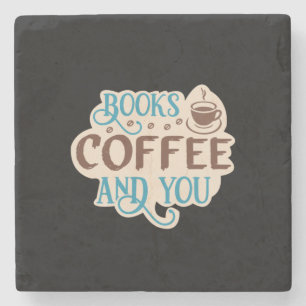Koffie Art Books Koffie en jij Stenen Onderzetter