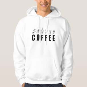 Koffie ASL Amerikaanse Gebarentaal Hoodie