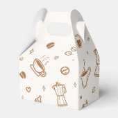 Koffie Baby shower Dank u Bedankdoosjes (Achterkant)