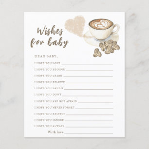 Koffie baby shower - wensen voor baby