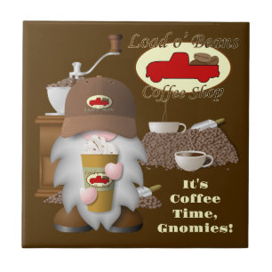 Koffie Barista Gnome Tegeltje