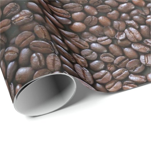 KOFFIE BEANS PATTERN CADEAUPAPIER (Rol Hoek)