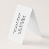 Koffie | Beker van Java | Koffiebonen Visitekaartjes (Achterkant)