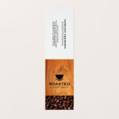 Koffie | Beker van Java | Koffiebonen Visitekaartjes (Buitenkant ongevouwen)