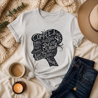 Koffie, Bijbel, Homeschool Mama Krijtbord T-shirt