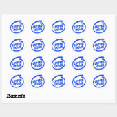 Koffie binnen ronde sticker (Vel)