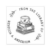 Koffie & Boeken Boho Persoonlijke Bibliotheek Ex L Zelfinktende Stempel (Design)