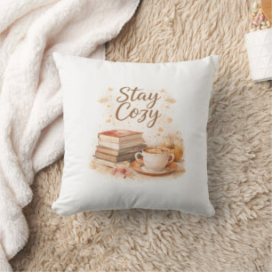 Koffie & Boeken Esthetiek Blijf Cozy Worpkussen Kussen