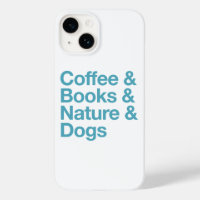 Koffie & Boeken & Natuur & Honden Telefoonhoesje (