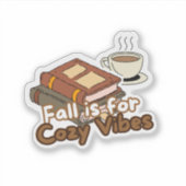 Koffie & Boeken | Sticker (Voorkant)