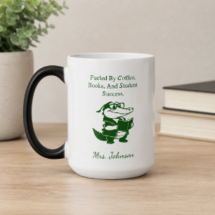 Koffie Boeken Student Succes Leraar Levensontwerp Magische Mok