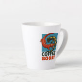Koffie Boost Schattigee rode en vuur salamanders C Latte Mok (Rechterhoek)