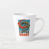 Koffie Boost Schattigee rode en vuur salamanders C Latte Mok (Rechts)