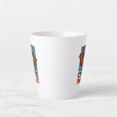 Koffie Boost Schattigee rode en vuur salamanders C Latte Mok (Voorkant)