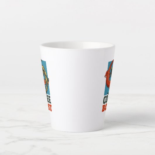 Koffie Boost Schattigee rode en vuur salamanders C Latte Mok (Voorkant)