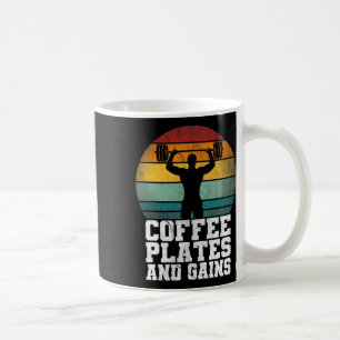 Koffie Borden en winsten - Retro Gewichtheffen Wer Koffiemok