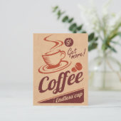 Koffie Briefkaart (Staand voorkant)
