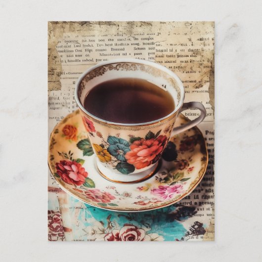 Koffie Briefkaart (Voorkant)