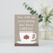 Koffie Briefkaart (Staand voorkant)