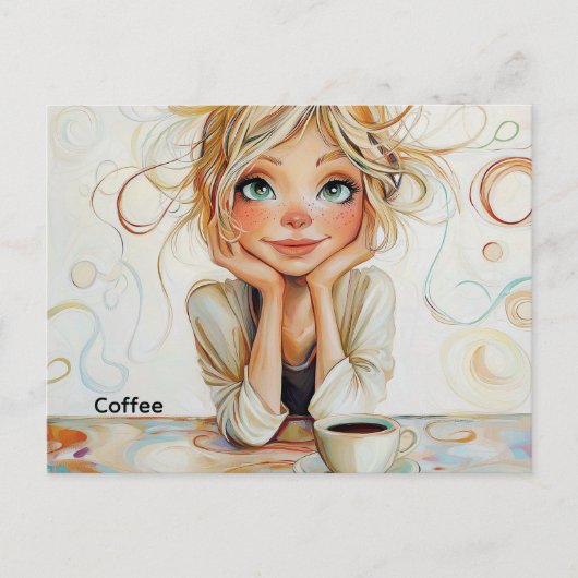 Koffie Briefkaart (Voorkant)