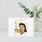 Koffie Briefkaart (Staand voorkant)