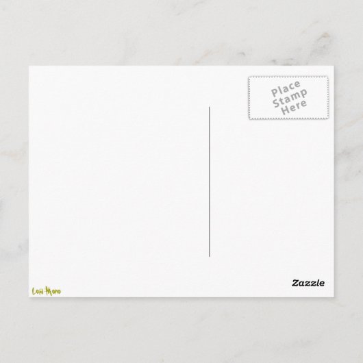 koffie briefkaart (Achterkant)