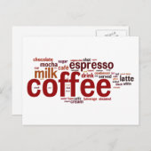 Koffie Briefkaart (Voorkant / Achterkant)