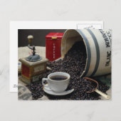 Koffie Briefkaart (Voorkant / Achterkant)