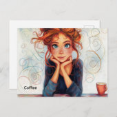 Koffie-Briefkaart Briefkaart (Voorkant / Achterkant)