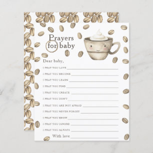 Koffie brouwen baby shower Bidden voor baby