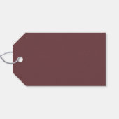 Koffie bruin crème boog Kerstmis Cadeaulabel (Achterkant Horizontaal)