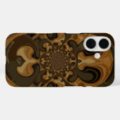 Koffie Bruin Vloeistof Kaleidoscoop Art Print Case-Mate iPhone Case (Achterkant (horizontaal))