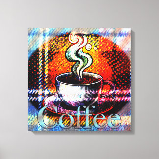 Koffie Cafe Java Canvas Afdruk