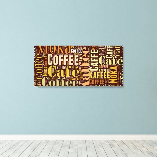 Koffie Canvas Afdruk (Insitu (Houten vloer))