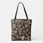 Koffie - Canvas tas (Achterkant)