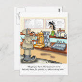 Koffie-Cartoon 9391 Briefkaart (Voorkant / Achterkant)