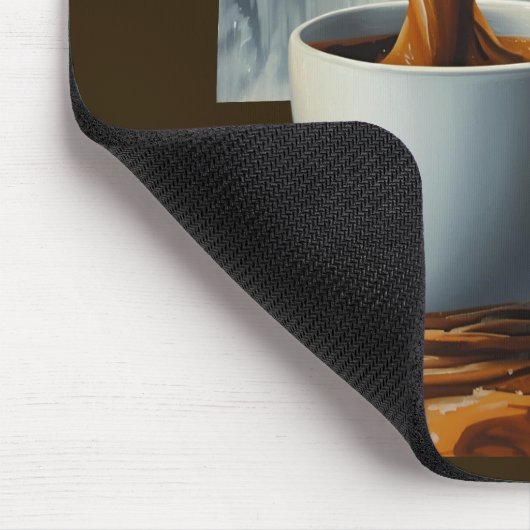 Koffie Cascade Art met Surreal Waterfall Flow Muismat (Hoek)