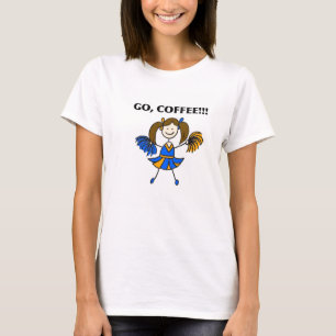 Koffie. Cheerleader T-Shirt (brunette)