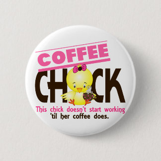 Koffie Chick 3 Ronde Button 5,7 Cm