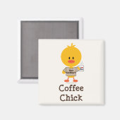Koffie Chick Magnet Magneet (Voorkant / Achterkant)