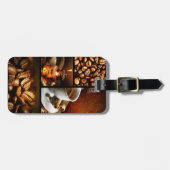 Koffie Collage 2 Bagagelabel (Voorkant horizontaal)