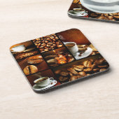 Koffie Collage 2 Bier Onderzetter (Linkerzijde)