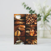 Koffie Collage 2 Briefkaart (Staand voorkant)