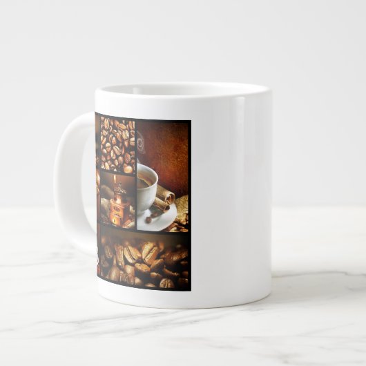 Koffie Collage 2 Jumbo Beker (Voorkant links)