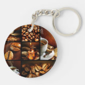 Koffie Collage 2 Sleutelhanger (Achterkant)